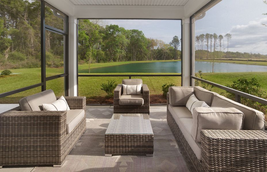 Exterior details and patio area of a home in Salem Bay, Beaufort (Image 3).