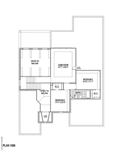 Plan 1686 2nd Floor