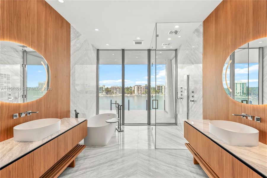 Furnished interior view inside a new home in , Miami (Image 5).