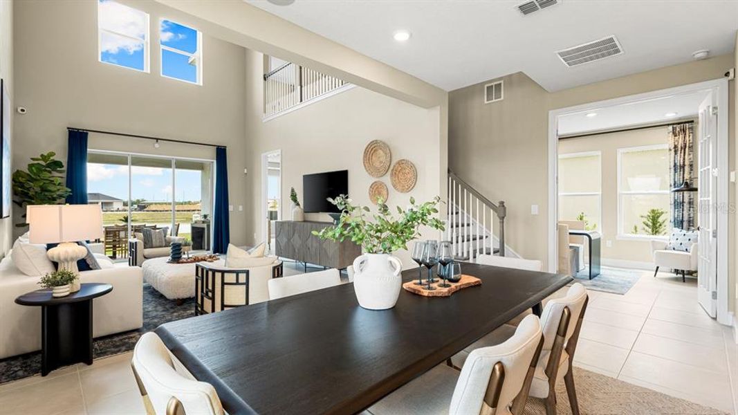 Furnished interior view inside a new home in Indigo Creek, Apollo Beach (Image 11).
