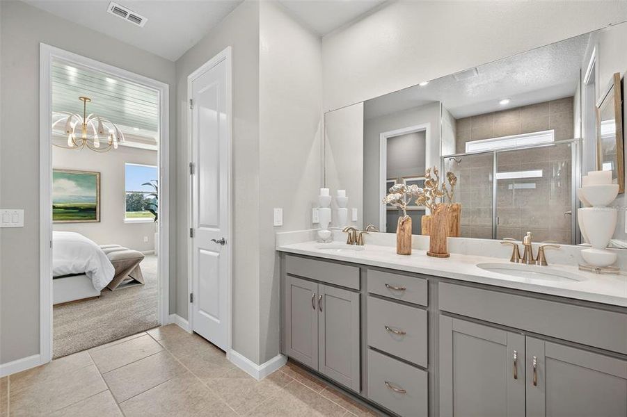 Furnished interior view inside a new home in Crosswind Ranch, Parrish (Image 15). Furnished interior view inside a new home in Crosswind Ranch, Parrish (Image 15).