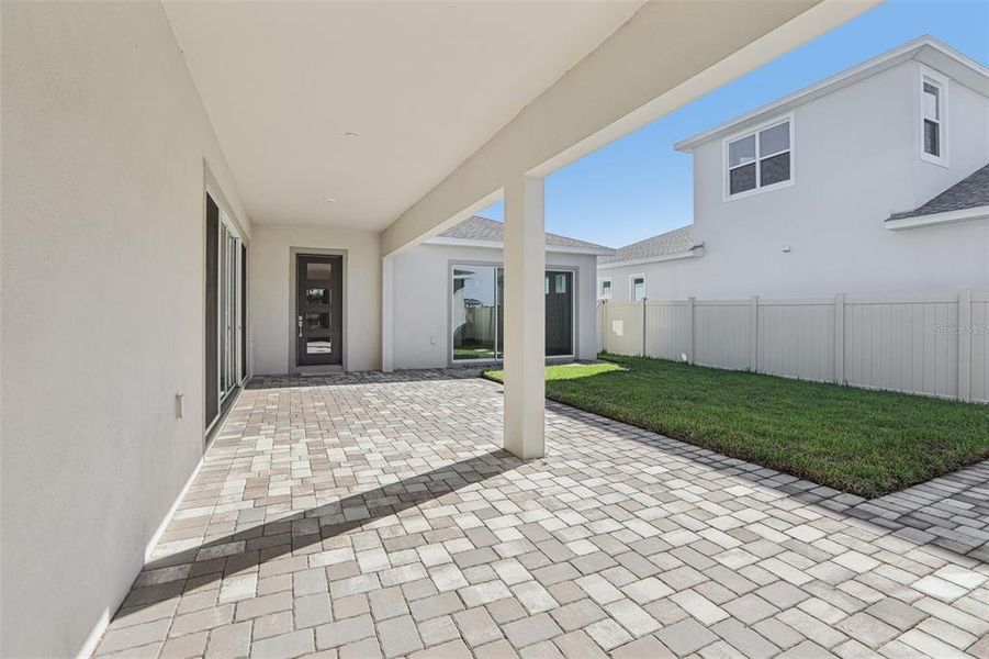 Exterior details and patio area of a home in Eagles Cove at Mirada, San Antonio (Image 22).