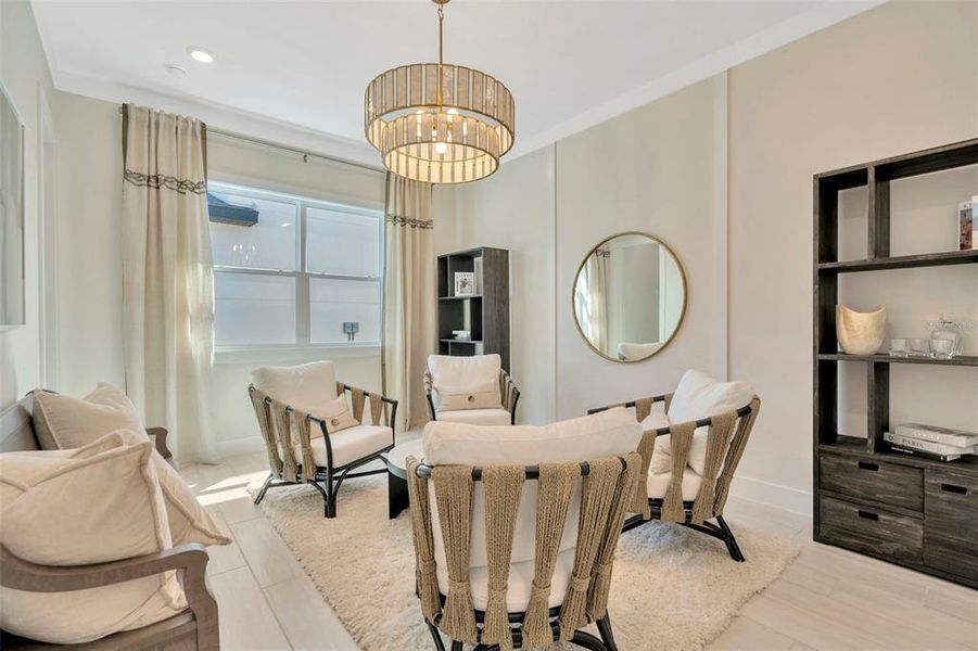 Furnished interior view inside a new home in Biscayne Landing at Seaire, Parrish (Image 19).