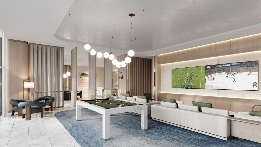 Furnished interior view inside a new home in , Pompano Beach (Image 15).