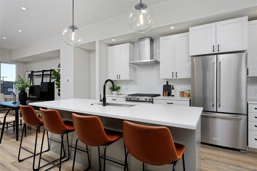 Furnished interior view inside a new home in , Denver (Image 17).