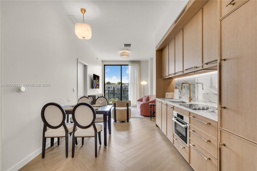 Furnished interior view inside a new home in , Miami (Image 14).