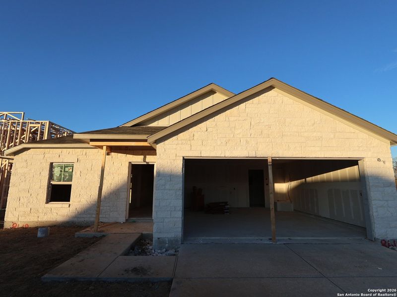 In-progress construction of a new home in Cinco Lakes, San Antonio, TX (Image 24).