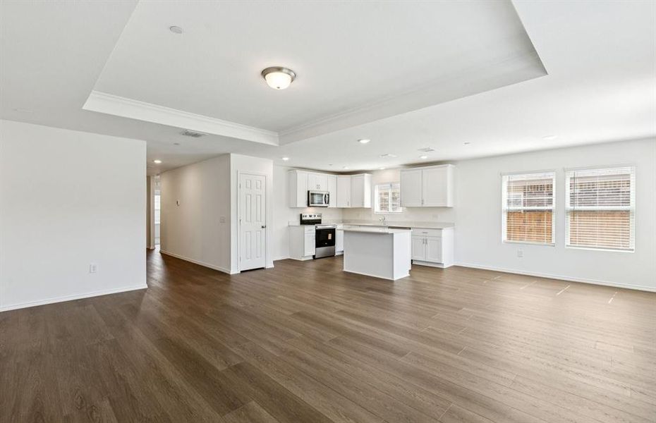 Gathering room with view of main living areas Gathering room with view of main living areas