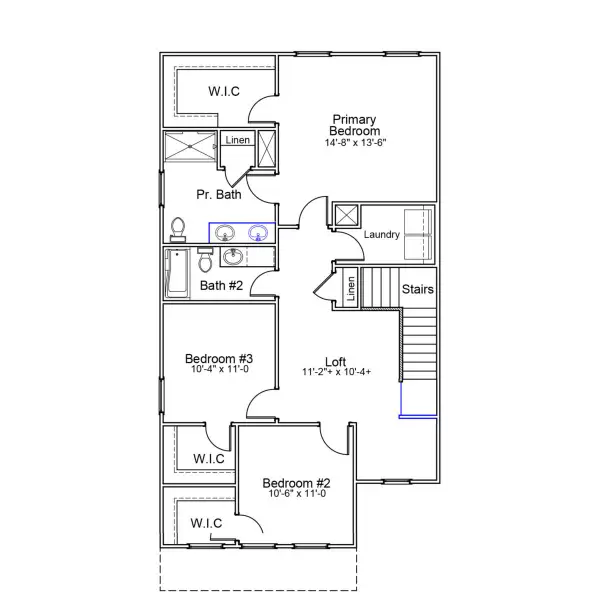 2D floor plan layout of this home in Central Creek, Goose Creek, SC (Image 3). 2D floor plan layout of this home in Central Creek, Goose Creek, SC (Image 3).