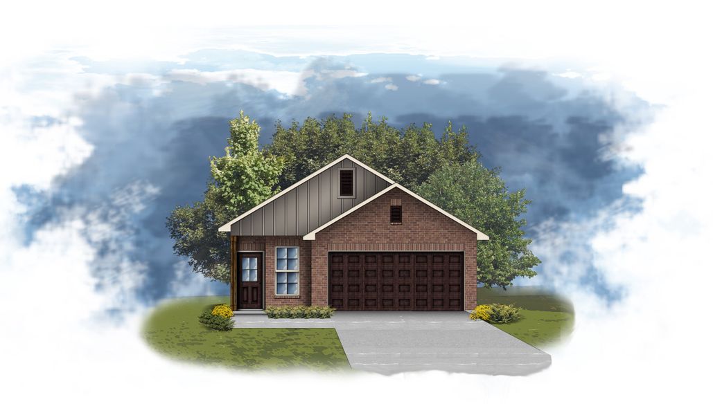 Architectural rendering of home exteriors planned for Aldeana in Bonney, TX (Image 19).