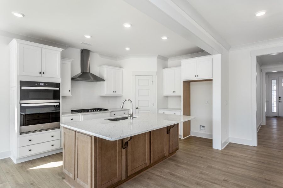 Furnished interior view inside a new home in The Enclave at Hidden Lake - 55+ Community, Youngsville (Image 9).