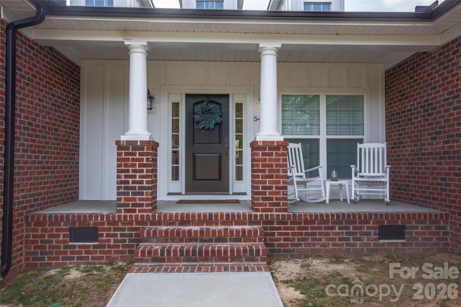 Exterior details and patio area of a home in , Statesville (Image 26).