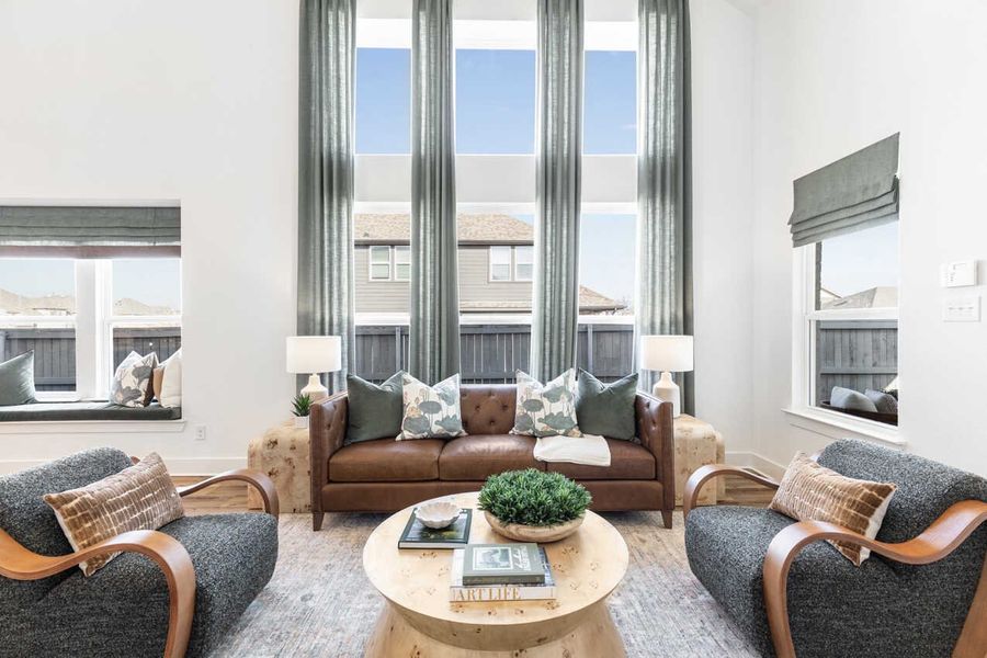 Representative Family Room - some options shown Representative Family Room - some options shown