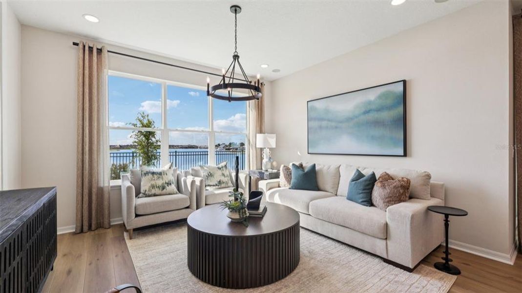 Furnished interior view inside a new home in Isla Mirada, San Antonio (Image 38).