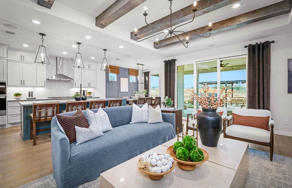 Representative furnished interior of a home built from the Prestige by Del Webb in Sun City Texas, Georgetown (Image 11).