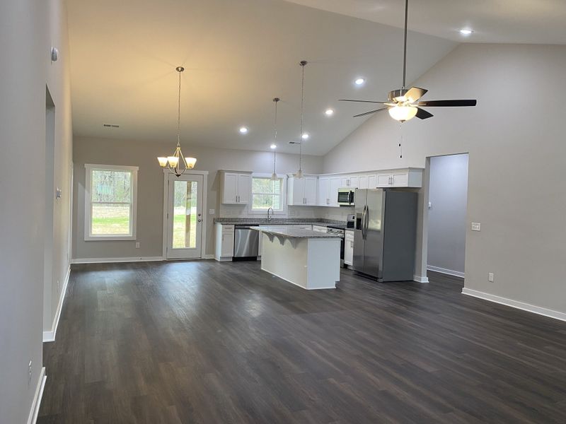 Representative unfurnished interior of a home built from the Johnson by Foundation Home Builders LLC in Old Hickory Crossing, Mocksville (Image 12).