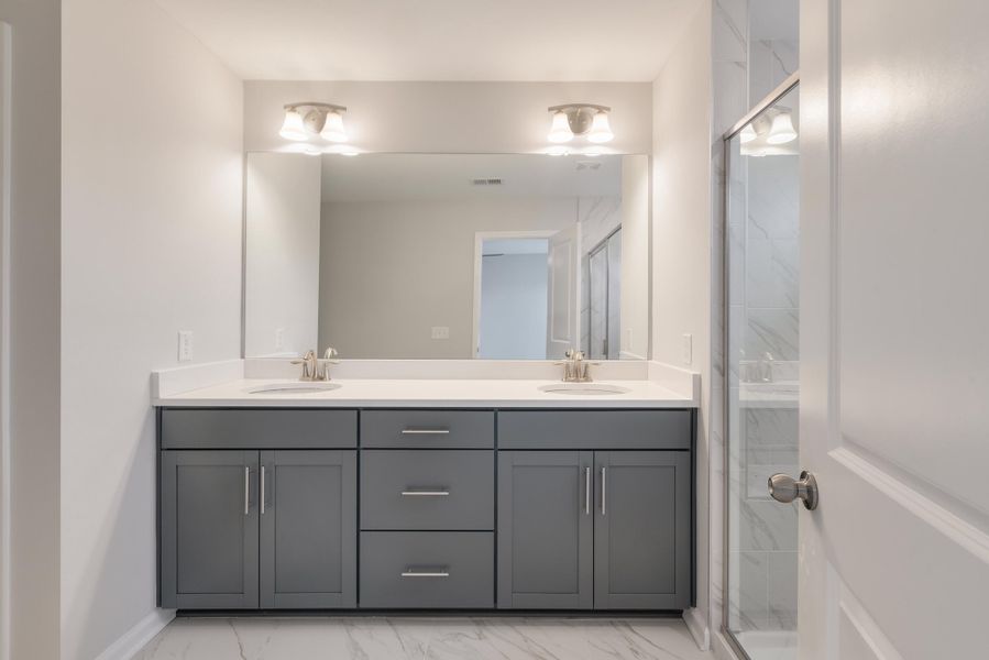 Furnished interior view inside a new home in The Landings at Montague, Goose Creek (Image 11).