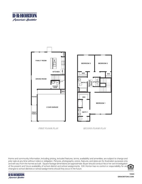 2D floor plan layout for the Gardenia by D.R. Horton in Wheatley Oaks, Houston, TX (Image 3). 2D floor plan layout for the Gardenia by D.R. Horton in Wheatley Oaks, Houston, TX (Image 3).