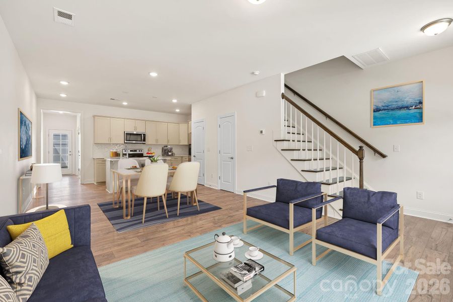 Furnished interior view inside a new home in , Asheville (Image 10).