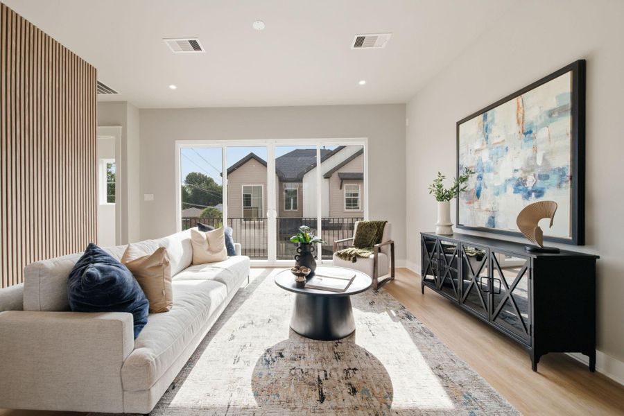 Furnished interior view inside a new home in , Houston (Image 34).