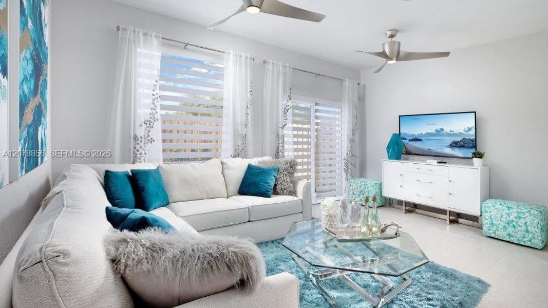 Furnished interior view inside a new home in Altamira, Homestead (Image 3).