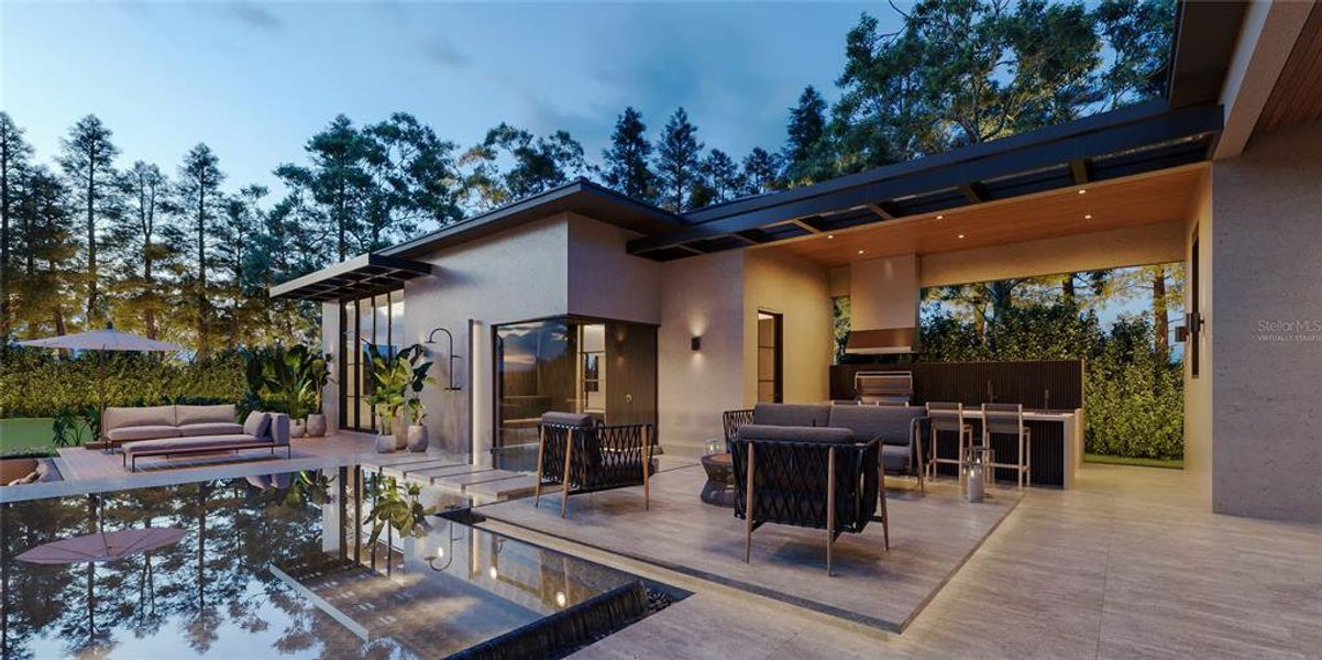 Exterior details and patio area of a home in , Montverde (Image 22).
