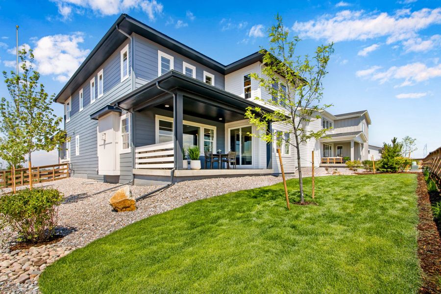 Representative exterior details of a home built from the The Torin by Tri Pointe Homes in Cordovan, Firestone (Image 3). Representative exterior details of a home built from the The Torin by Tri Pointe Homes in Cordovan, Firestone (Image 3).