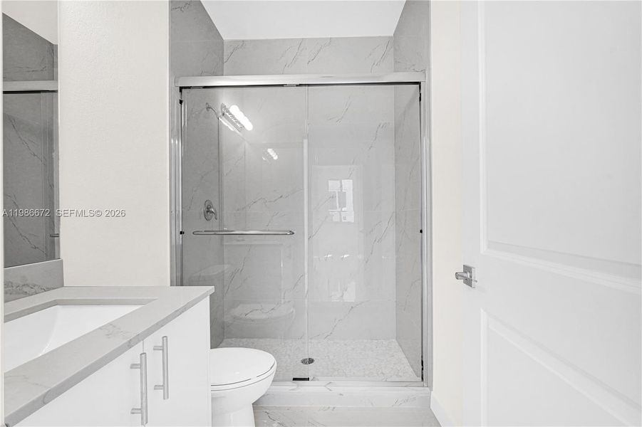 Furnished interior view inside a new home in , Miami (Image 6).