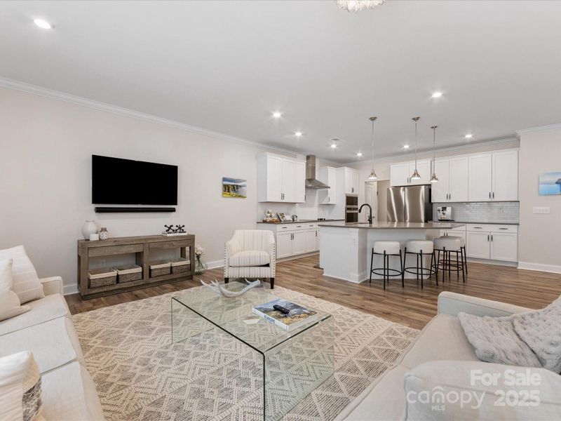 Furnished interior view inside a new home in Towns at Rea Colony, Charlotte (Image 36).