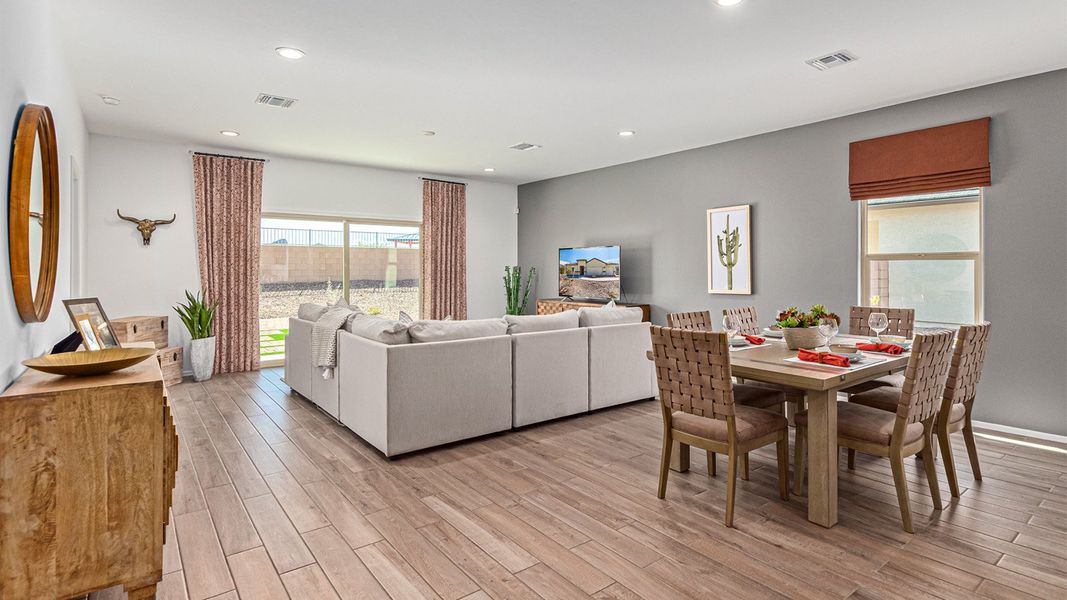 Furnished interior view inside a new home in Saguaro Bloom, Marana (Image 16). Furnished interior view inside a new home in Saguaro Bloom, Marana (Image 16).