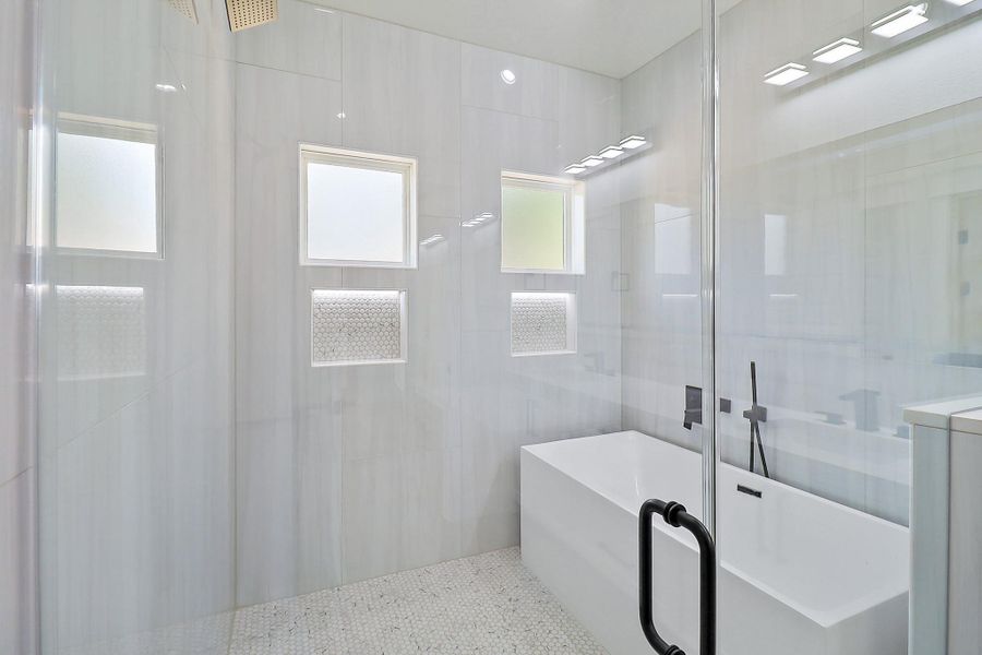 Furnished interior view inside a new home in , Crosby (Image 12).