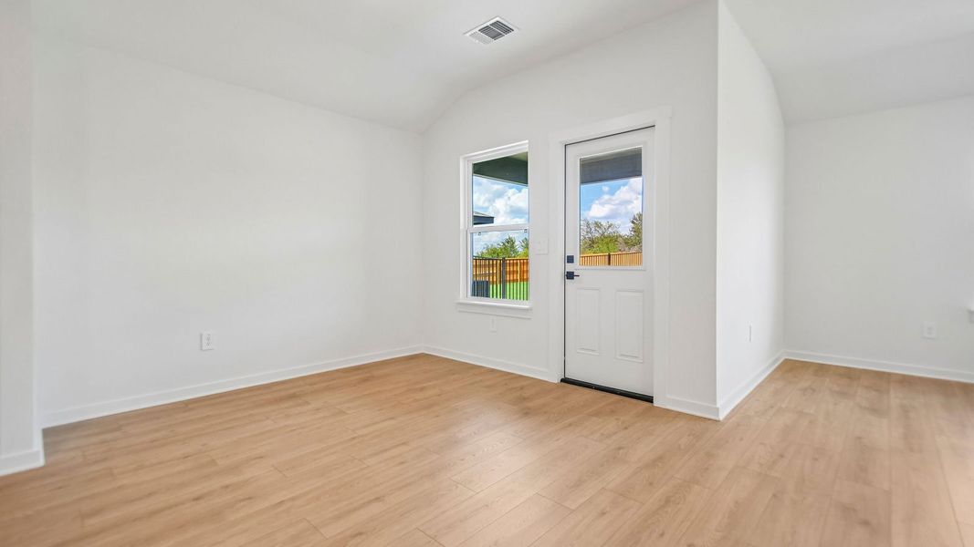 Spacious, unfurnished interior of a new home in Trails at Wildhorse, Austin (Image 15).