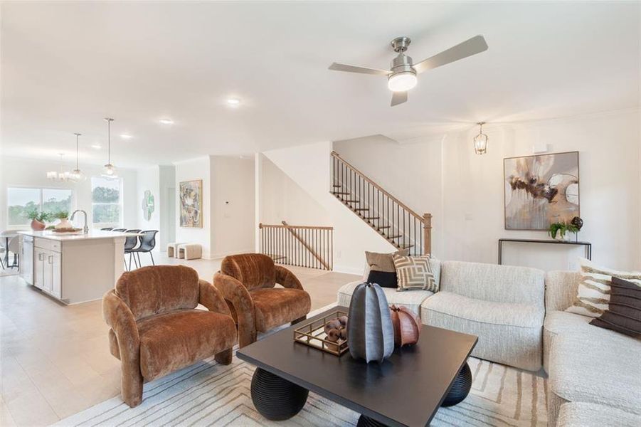 Furnished interior view inside a new home in , Sugar Hill (Image 29).
