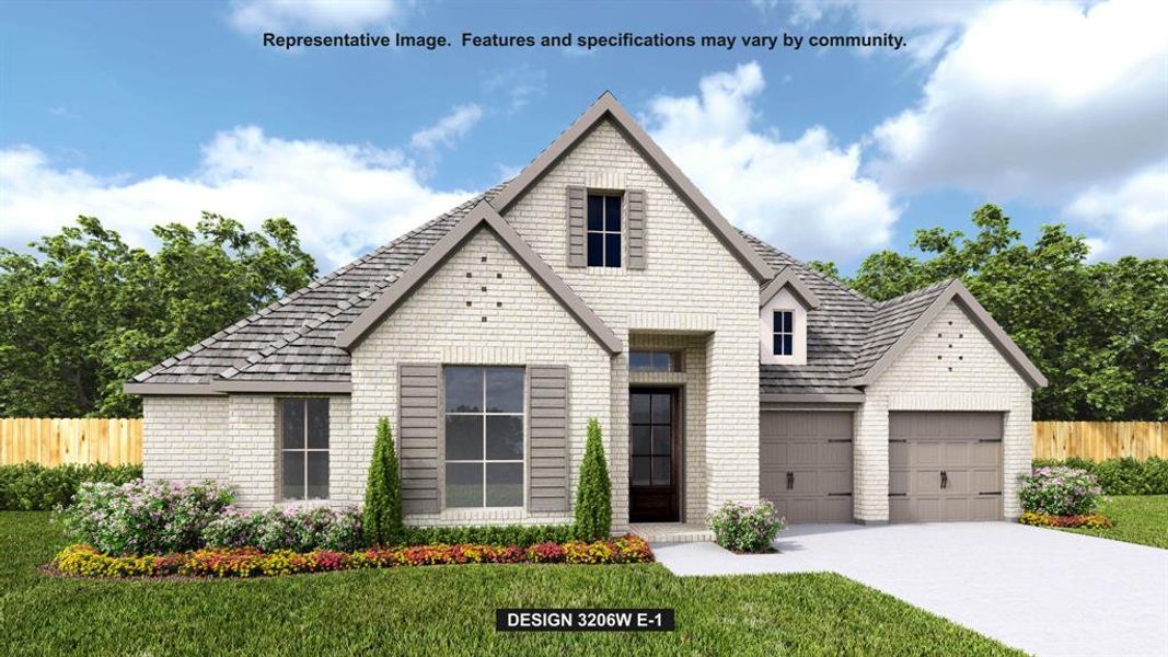 Front exterior of a new home in Sweetgrass, Haslet, TX, highlighting curb appeal (Image 1). Front exterior of a new home in Sweetgrass, Haslet, TX, highlighting curb appeal (Image 1).