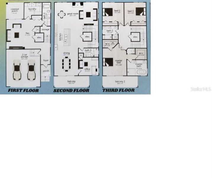 2D floor plan layout of this home in , Fort Pierce, FL (Image 3).