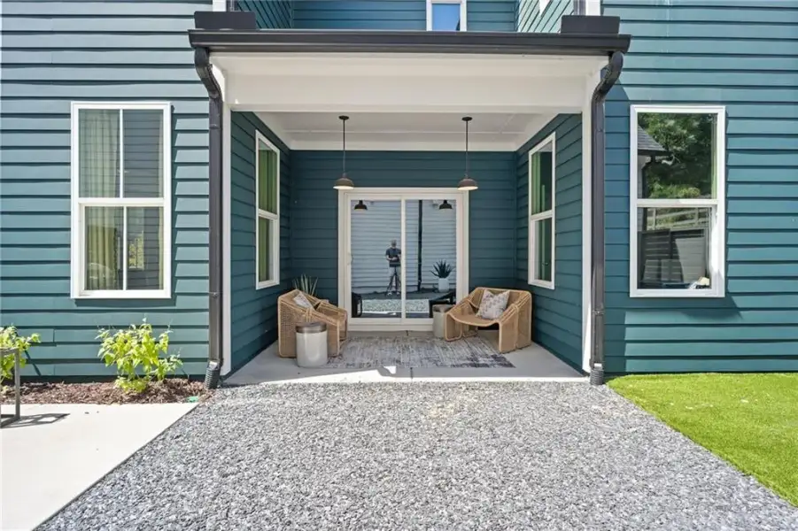 Exterior details and patio area of a home in Harmony, Auburn (Image 2). Exterior details and patio area of a home in Harmony, Auburn (Image 2).