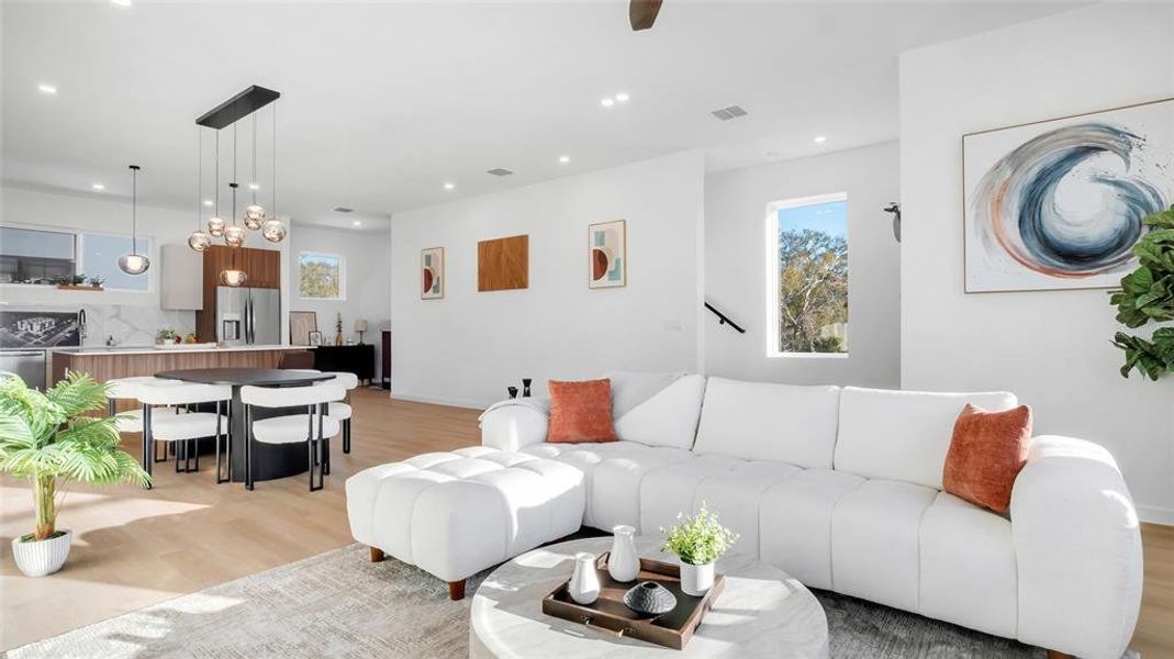 Furnished interior view inside a new home in , St. Petersburg (Image 6).