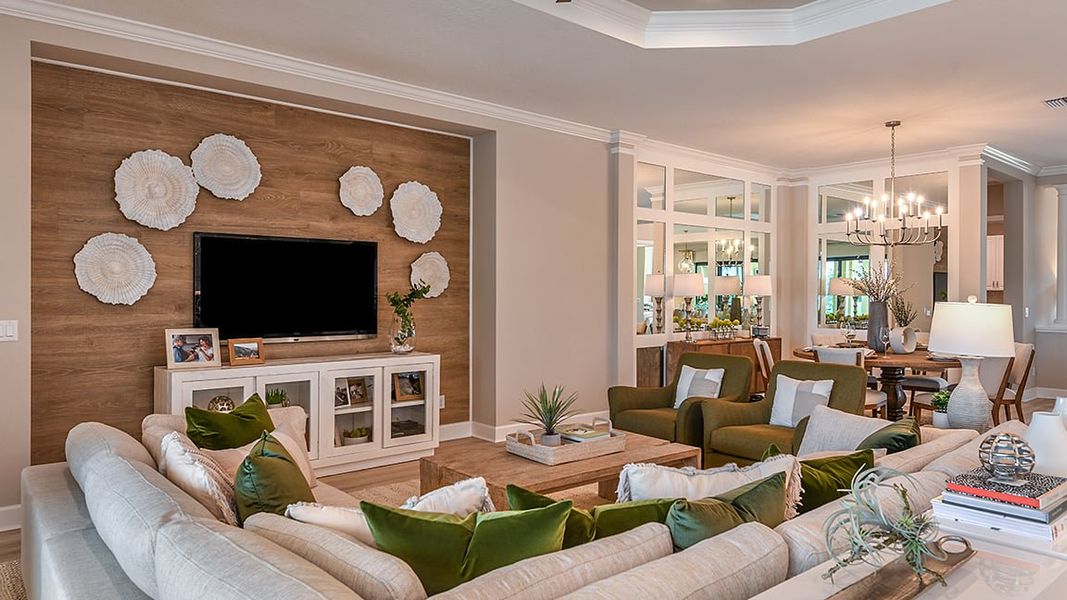 Furnished interior view inside a new home in Esplanade at Azario Lakewood Ranch, Bradenton (Image 6).