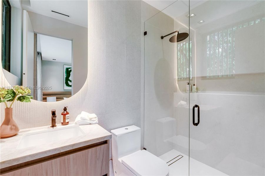 Furnished interior view inside a new home in , Miami (Image 48).