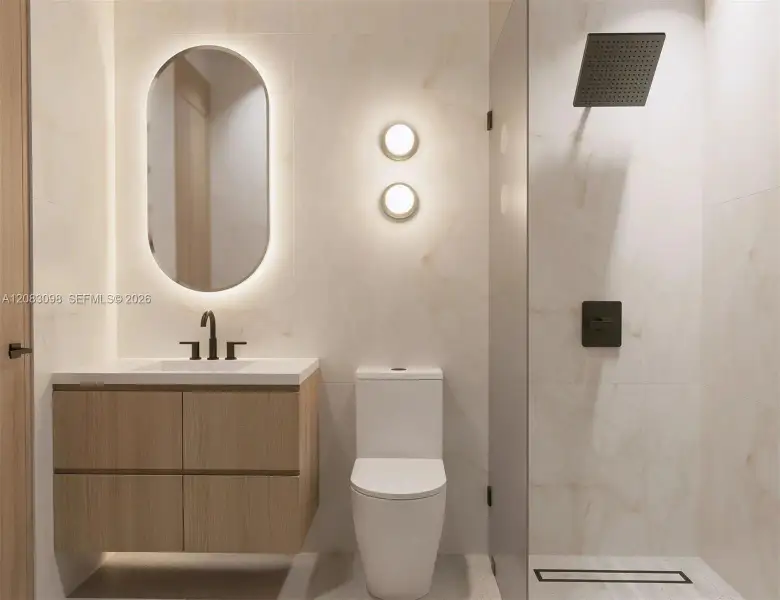 Furnished interior view inside a new home in , Miami Springs (Image 6).