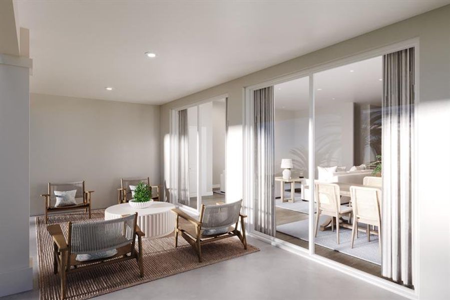 Representative furnished interior of a home built from the Caledonia by Ryan Homes in Lost Tree Preserve, Vero Beach (Image 8).