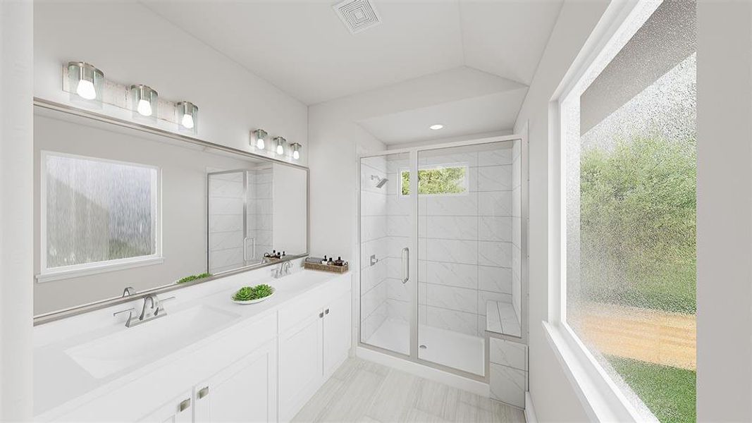 Furnished interior view inside a new home in Garden Collection at Union Park, Little Elm (Image 7).