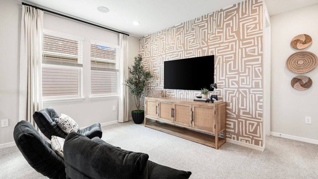 Representative furnished interior of a home built from the Anastasia by Taylor Morrison in Hillcrest, San Antonio (Image 16).