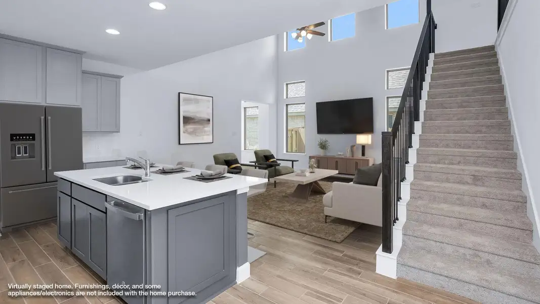 Furnished interior view inside a new home in The Grand Prairie 40', Hockley (Image 7). Furnished interior view inside a new home in The Grand Prairie 40', Hockley (Image 7).