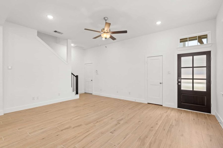Representative unfurnished interior of a home built from the Cheverny – Augustine Collection by Chesmar Homes in Santa Rita Ranch, Liberty Hill (Image 9). Representative unfurnished interior of a home built from the Cheverny – Augustine Collection by Chesmar Homes in Santa Rita Ranch, Liberty Hill (Image 9).