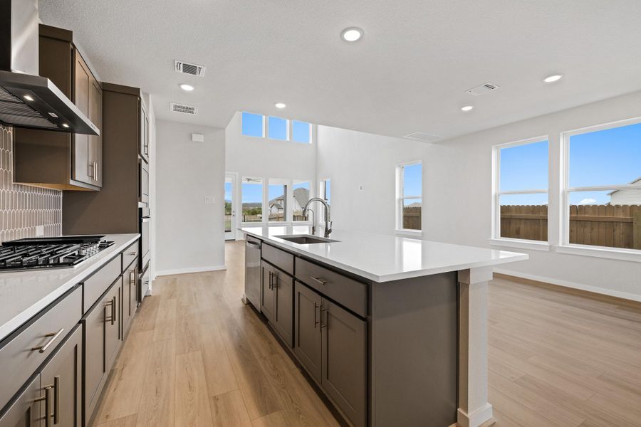Furnished interior view inside a new home in Santa Rita Ranch, Liberty Hill (Image 10).
