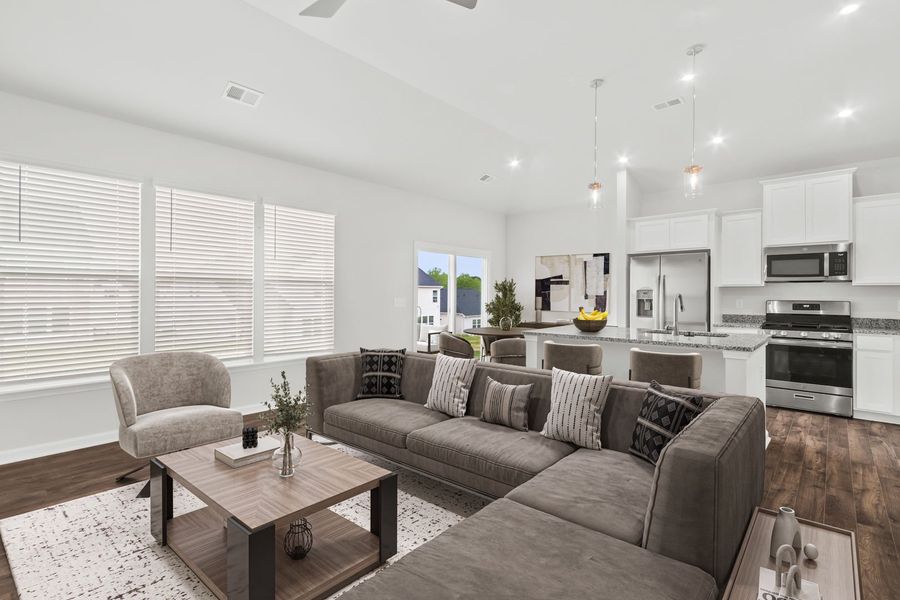 Family Room and Kitchen Family Room and Kitchen