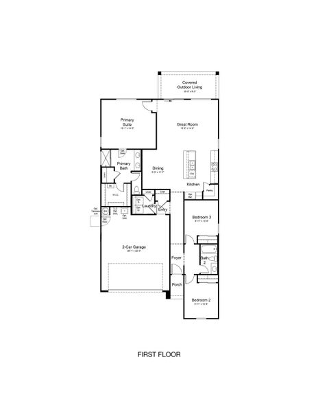 2D floor plan layout of this home in Combs Ranch, San Tan Valley, AZ (Image 2). 2D floor plan layout of this home in Combs Ranch, San Tan Valley, AZ (Image 2).