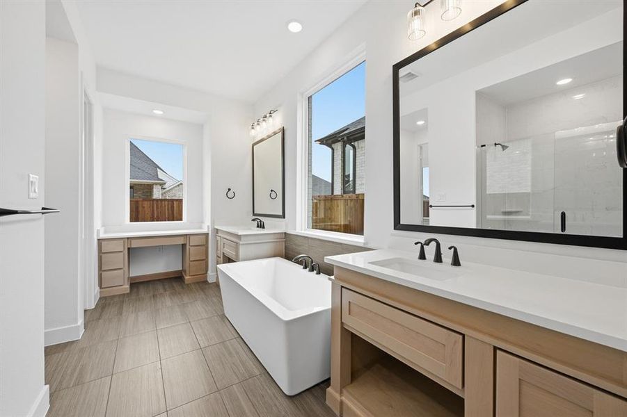 Furnished interior view inside a new home in Sandbrock Ranch, Krugerville (Image 16).