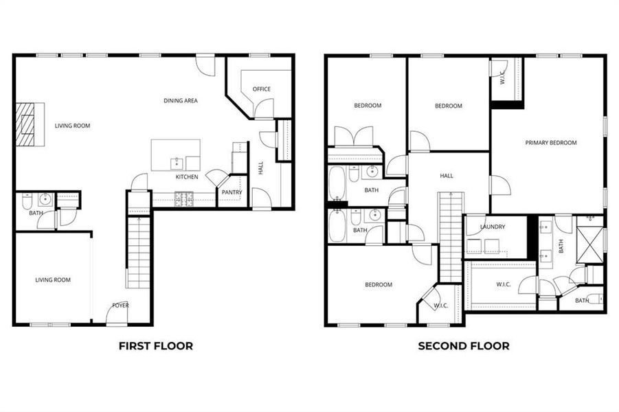2D floor plan layout of this home in , Hoschton, GA (Image 4). 2D floor plan layout of this home in , Hoschton, GA (Image 4).